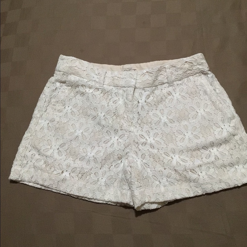 Loft Off White Shorts